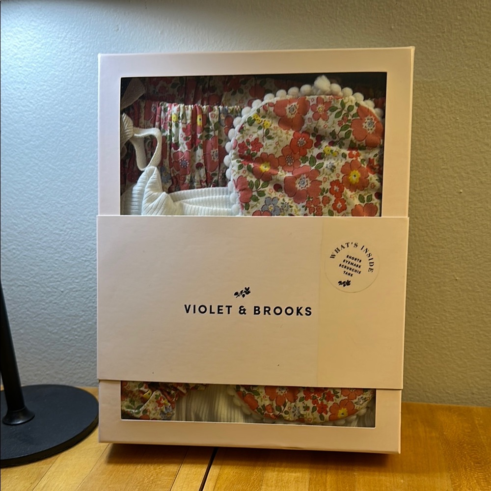 Pink and White Floral Pajama Set Intimates & Sleepwear